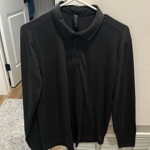Lululemon men’s long sleeve polo shirt - Black